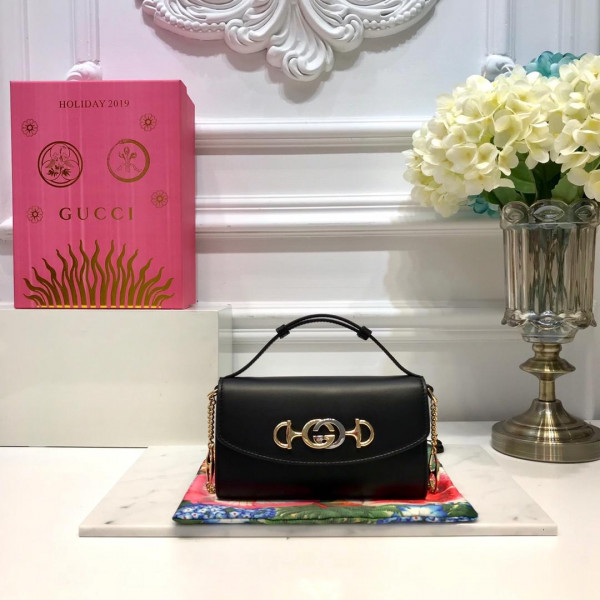 HOT SALE Gucci Zumi smooth leather mini shoulder bag