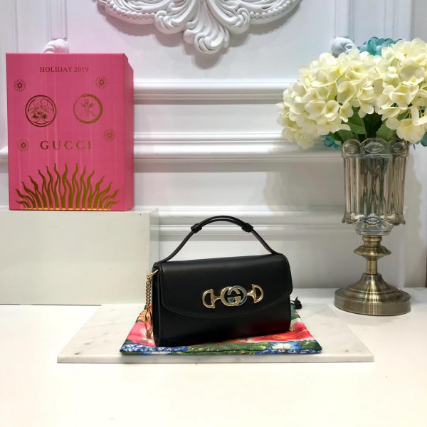 HOT SALE Gucci Zumi smooth leather mini shoulder bag