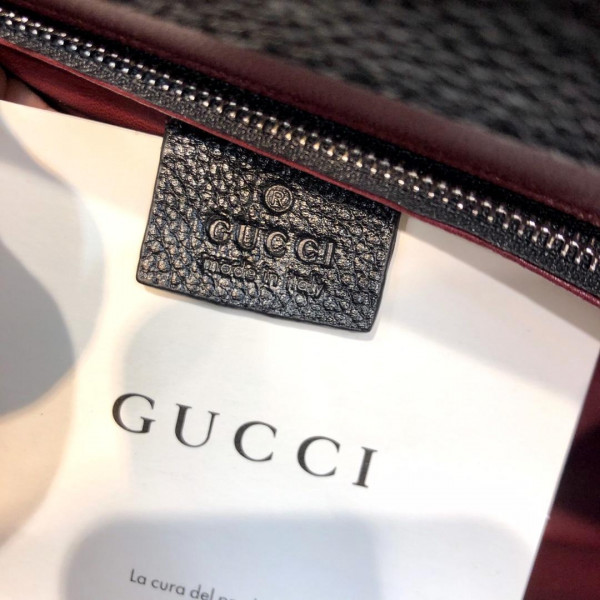 HOT SALE Gucci Zumi grainy leather small top handle bag