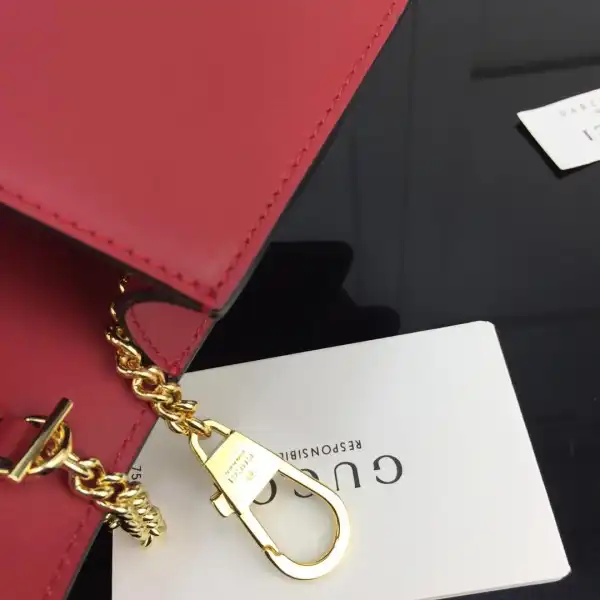 GUCCI Sylvie leather super mini bag