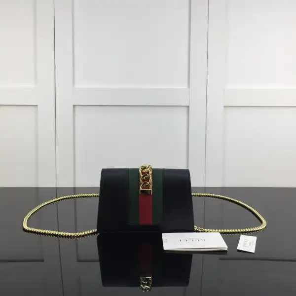 GUCCI Sylvie leather super mini bag