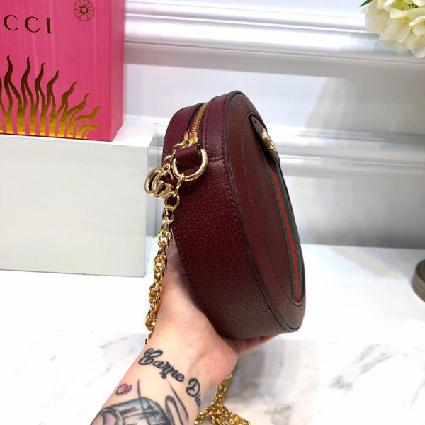 HOT SALE Gucci Ophidia mini round shoulder bag