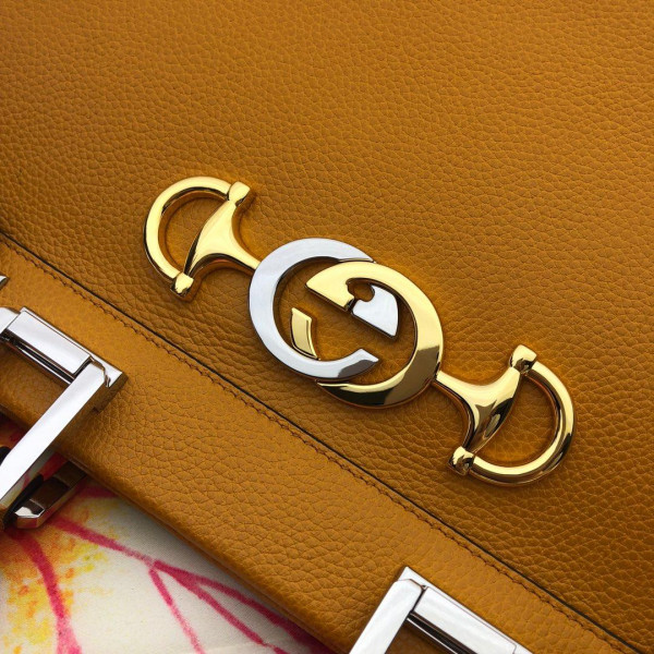 HOT SALE Gucci Zumi Grainy Leather Small Top Handle Bag