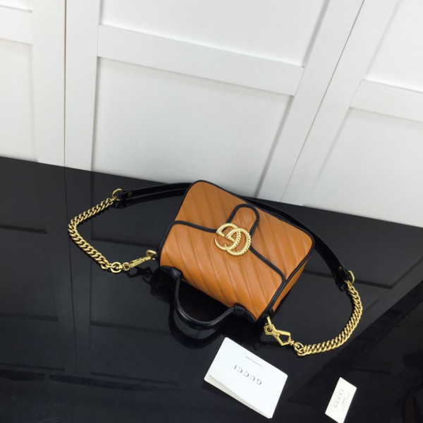 HOT SALE Gucci GG Marmont mini top handle bag