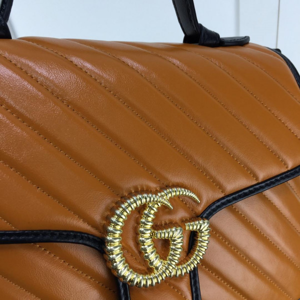 HOT SALE Gucci GG Marmont small top handle bag