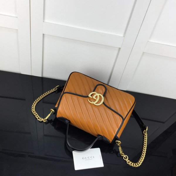 HOT SALE Gucci GG Marmont small top handle bag