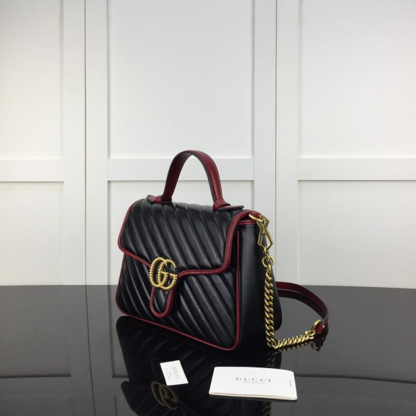 HOT SALE Gucci GG Marmont small top handle bag