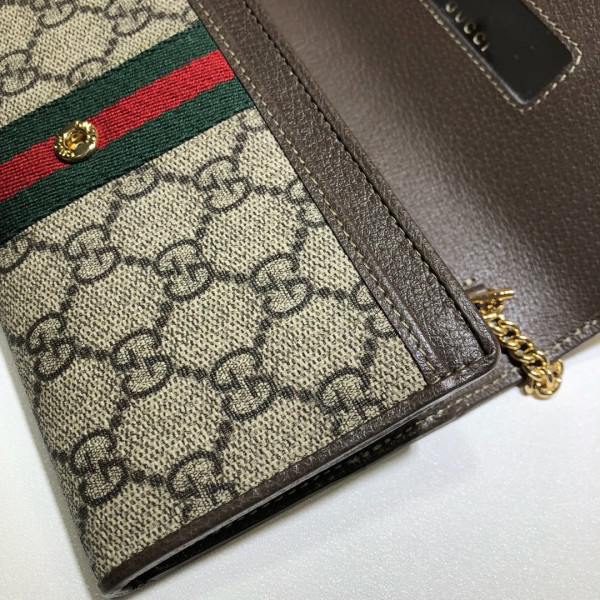 HOT SALE GUCCI Ophidia GG chain wallet