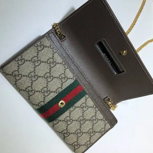 GUCCI Ophidia GG chain wallet