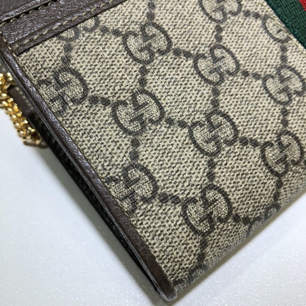 HOT SALE GUCCI Ophidia GG chain wallet