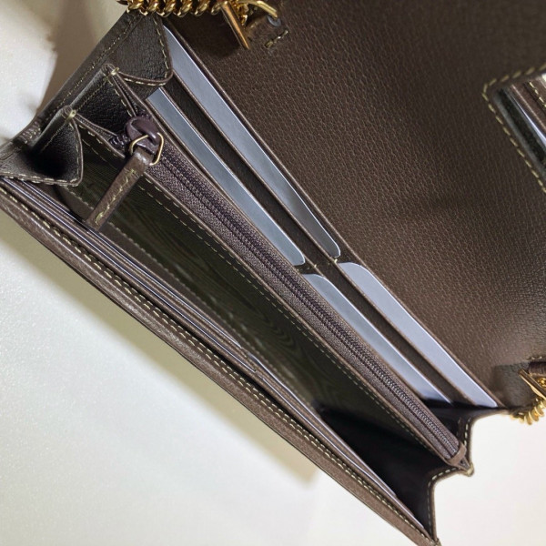 HOT SALE GUCCI Ophidia GG chain wallet