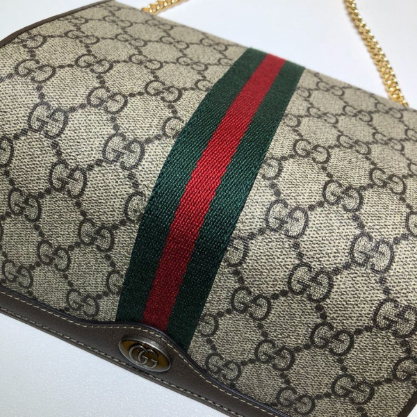 HOT SALE GUCCI Ophidia GG chain wallet