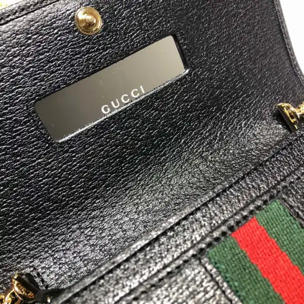 Cheap TO GUCCI Ophidia GG chain wallet