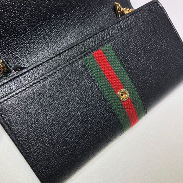 HOT SALE GUCCI Ophidia GG chain wallet