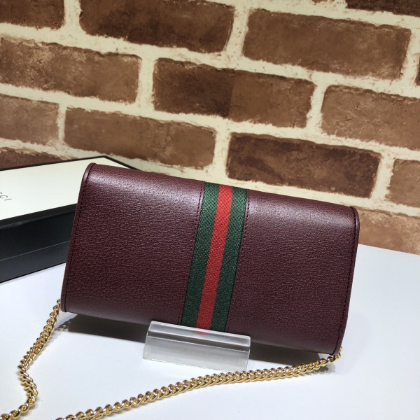 [FREE SHIPPING] GUCCI Ophidia GG chain wallet