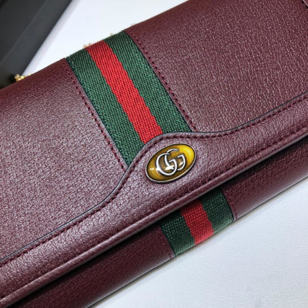 [FREE SHIPPING] GUCCI Ophidia GG chain wallet