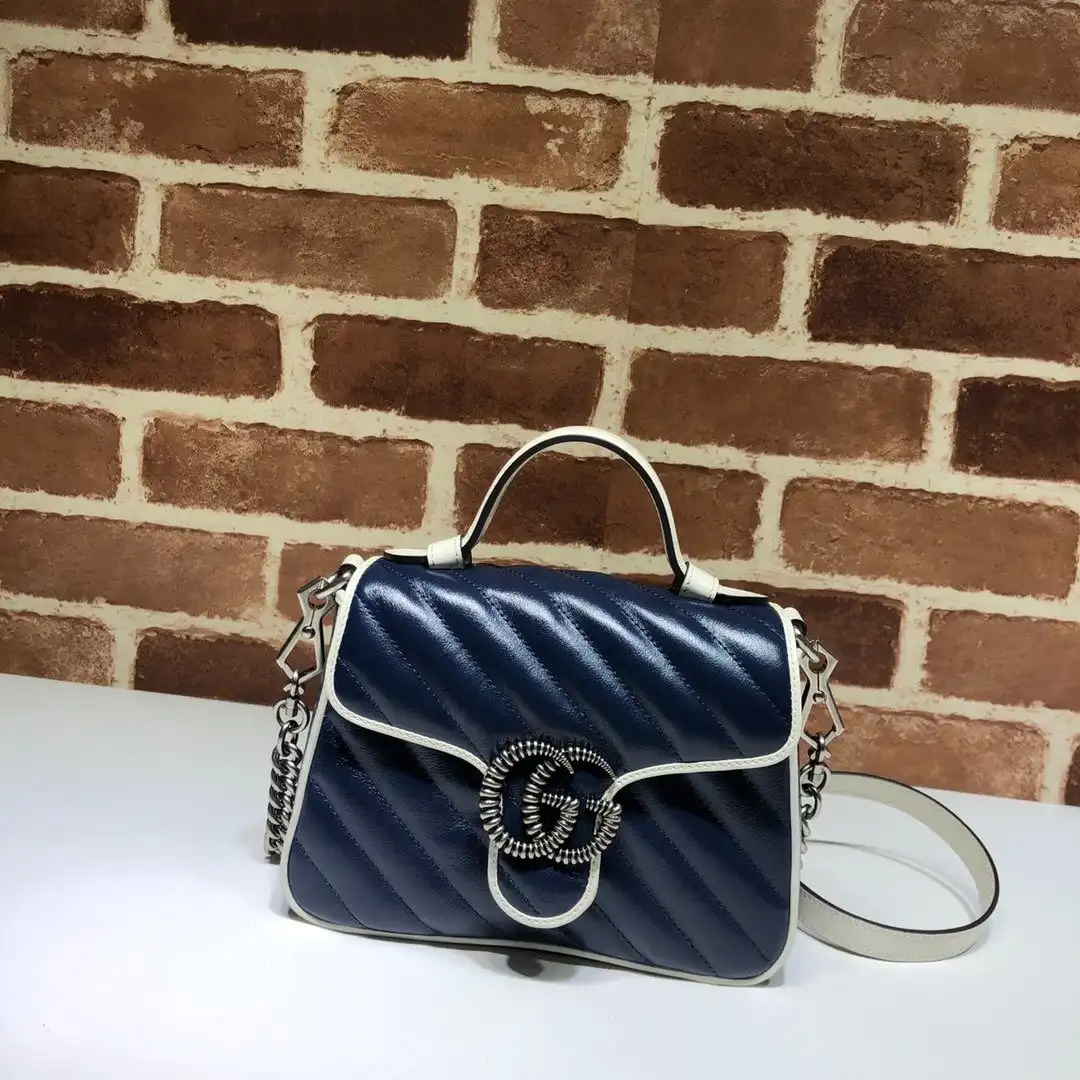 GUCCI GG Marmont Mini Top Handle Bag