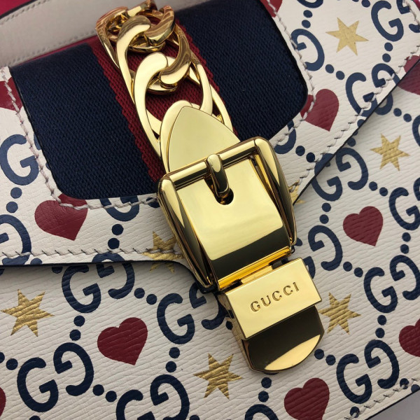 HOT SALE GUCCI Sylvie mini leather bag