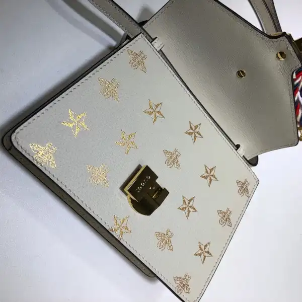 GUCCI Sylvie Bee Star mini leather bag