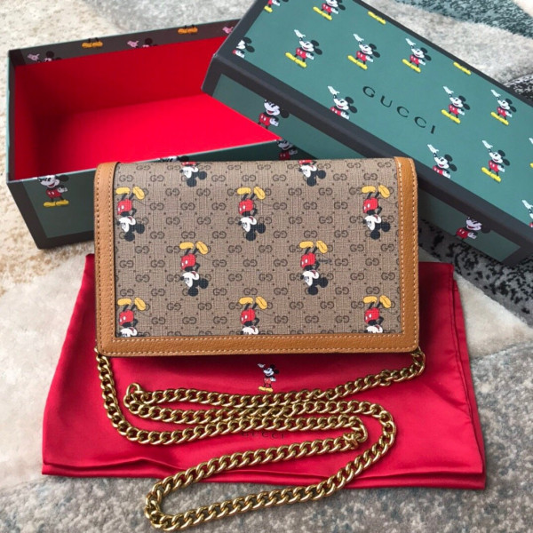 HOT SALE Disney x Gucci GG Chain Wallet