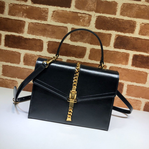 HOT SALE Gucci Sylvie 1969 small top handle bag