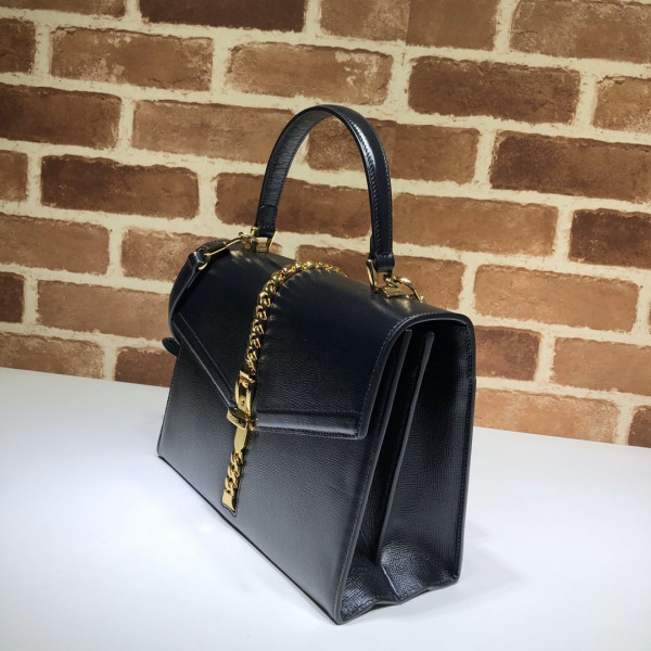 HOT SALE Gucci Sylvie 1969 small top handle bag