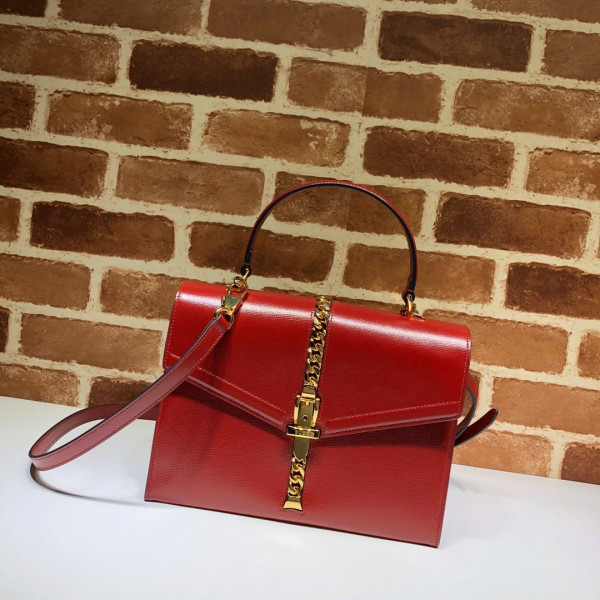 HOT SALE Gucci Sylvie 1969 small top handle bag