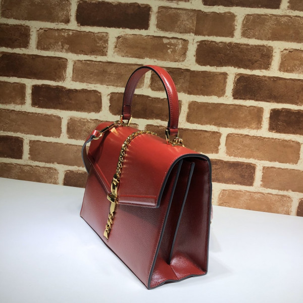 HOT SALE Gucci Sylvie 1969 small top handle bag