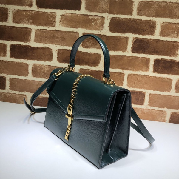 HOT SALE Gucci Sylvie 1969 small top handle bag