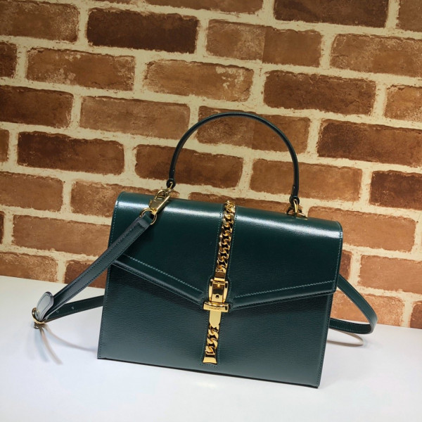 HOT SALE Gucci Sylvie 1969 small top handle bag