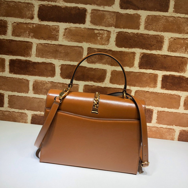 HOT SALE Gucci Sylvie 1969 small top handle bag