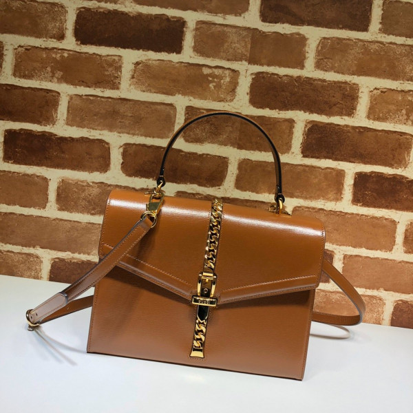 HOT SALE Gucci Sylvie 1969 small top handle bag