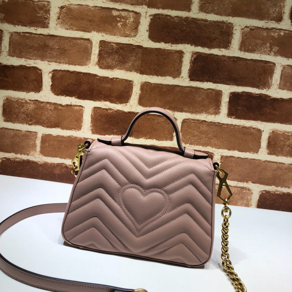 HOT SALE GUCCI GG Marmont mini top handle bag