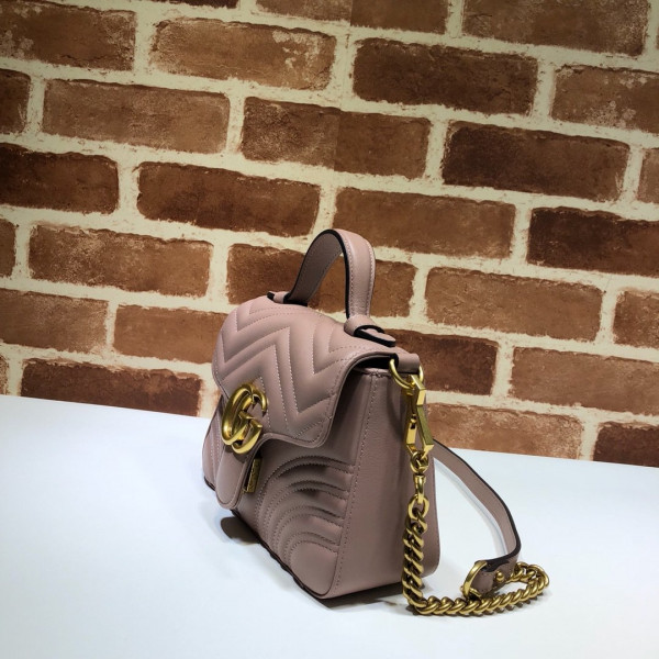 HOT SALE GUCCI GG Marmont mini top handle bag