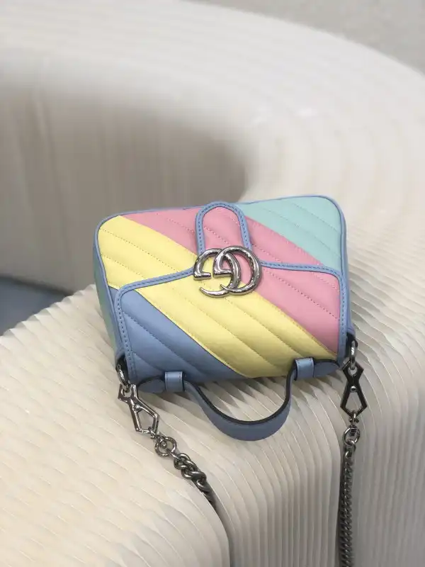 Affordable GUCCI GG Marmont mini top handle bag