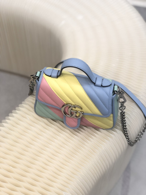 HOT SALE GUCCI GG Marmont mini top handle bag