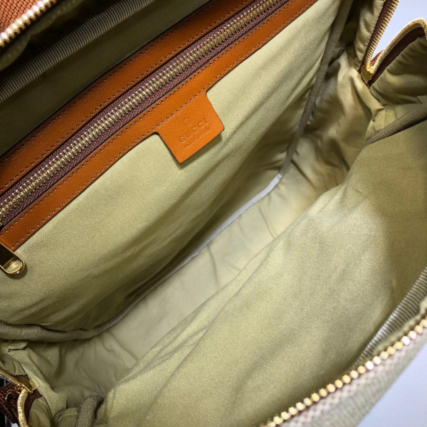 HOT SALE GUCCI Vintage canvas backpack