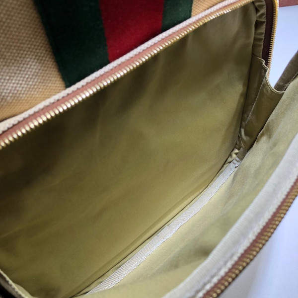 HOT SALE GUCCI Vintage canvas backpack