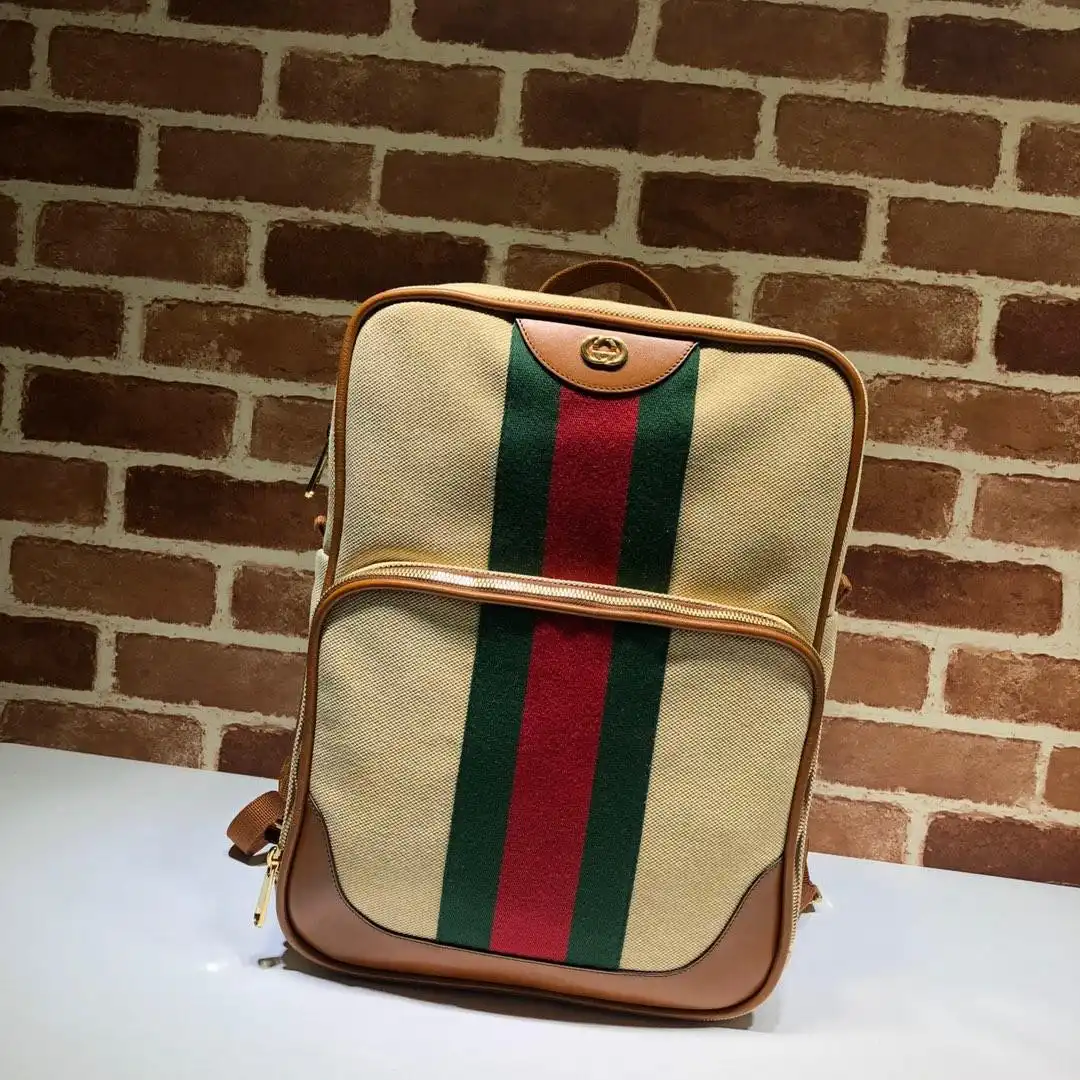 GUCCI Vintage canvas backpack