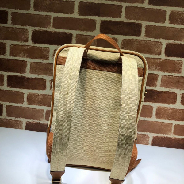 HOT SALE GUCCI Vintage canvas backpack