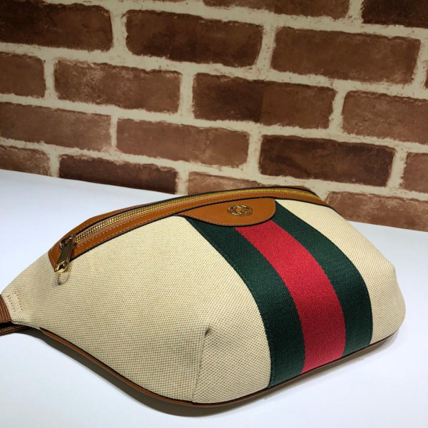 HOT SALE GUCCI Vintage canvas belt bag