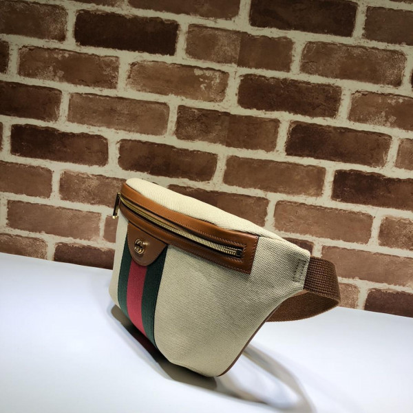 HOT SALE GUCCI Vintage canvas belt bag