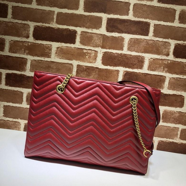 HOT SALE GUCCI GG Marmont matelassé medium tote