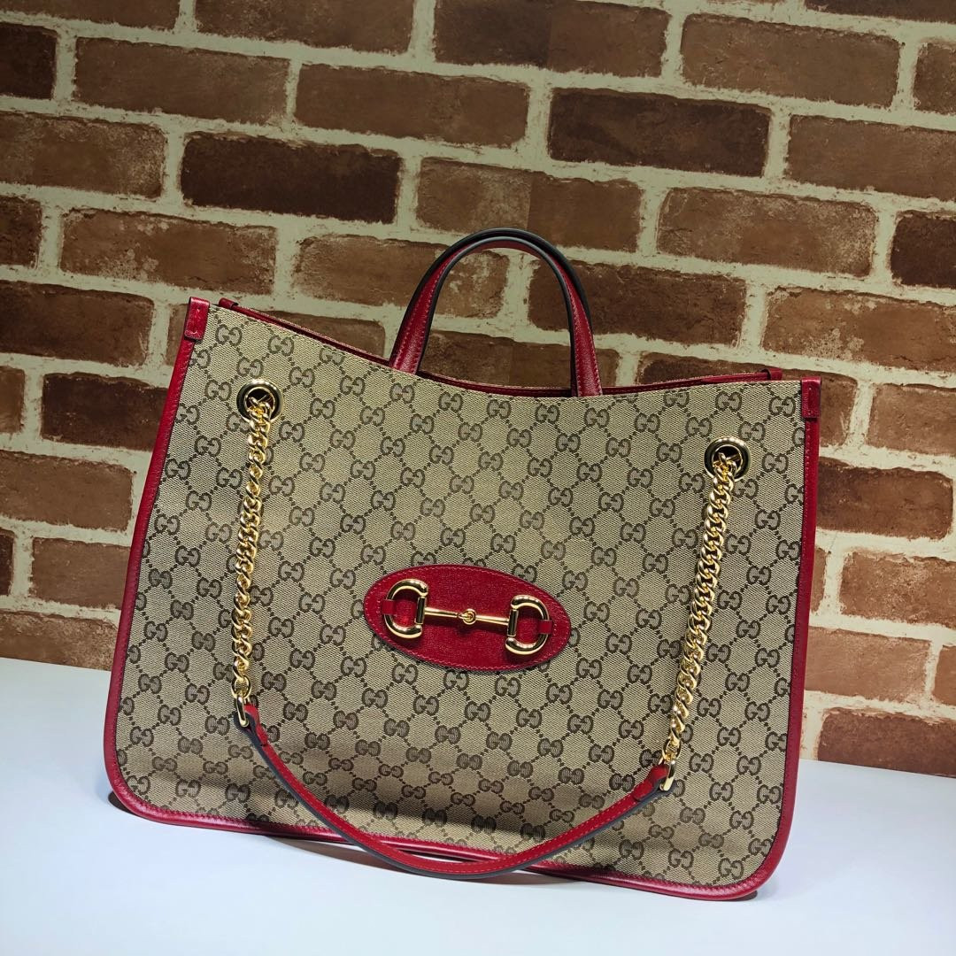 HOT SALE GUCCI 1955 Horsebit large tote bag