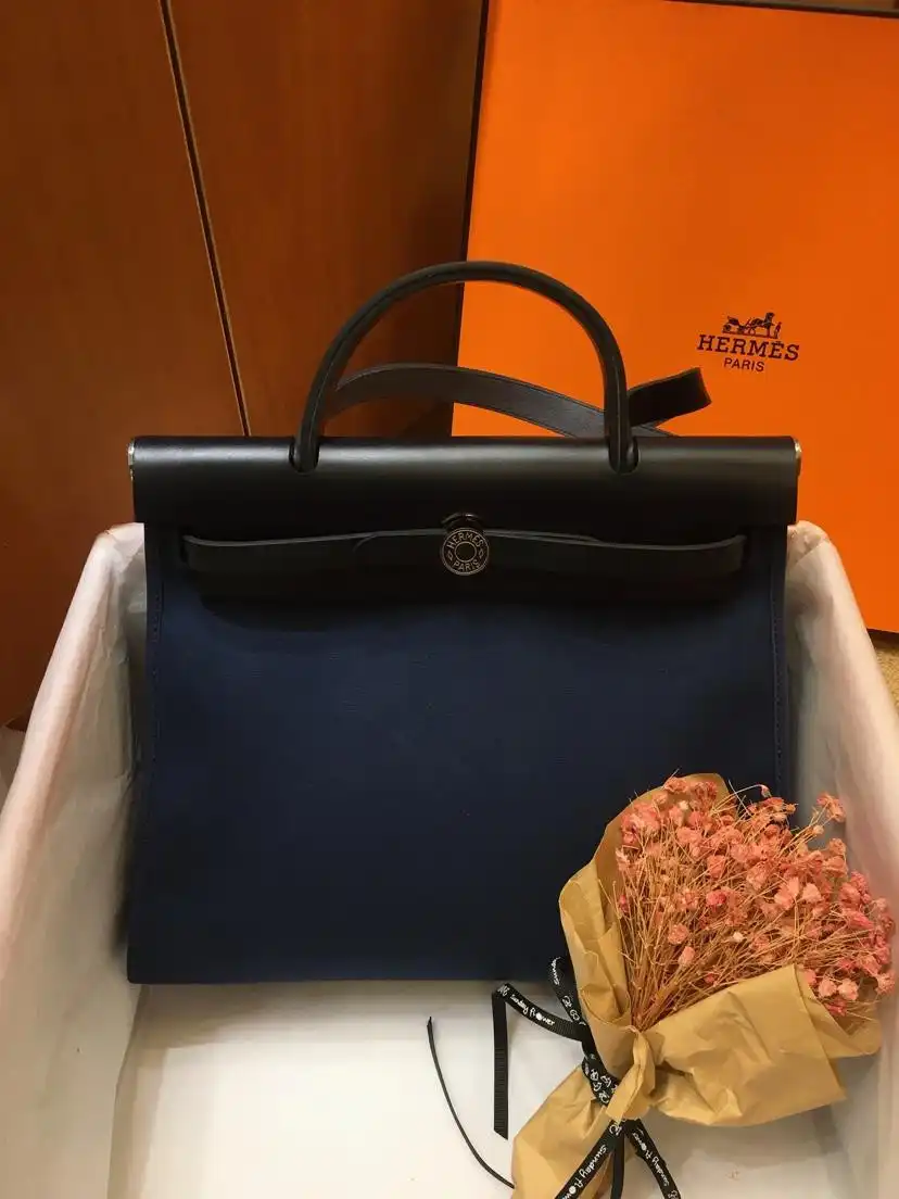 Cheap HERMES HERBAG 31CM ALL HANDMADE