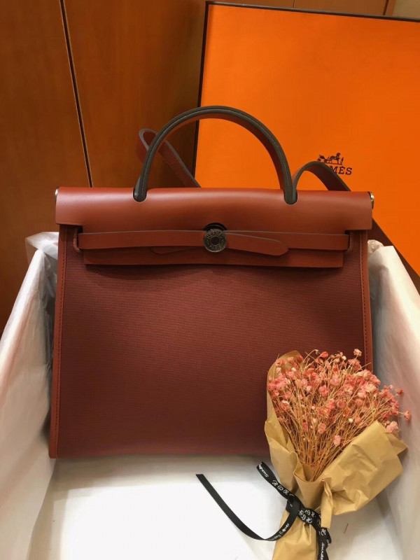 HOT SALE HERMES HERBAG 31CM ALL HANDMADE