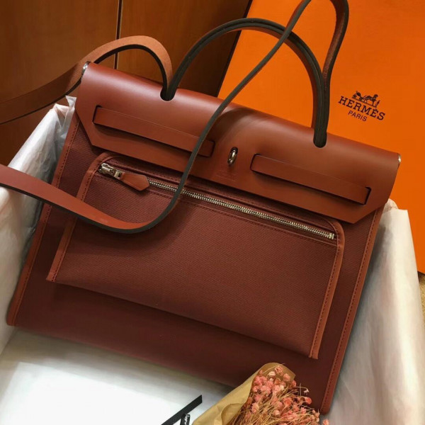 [FREE SHIPPING] HERMES HERBAG 31CM ALL HANDMADE