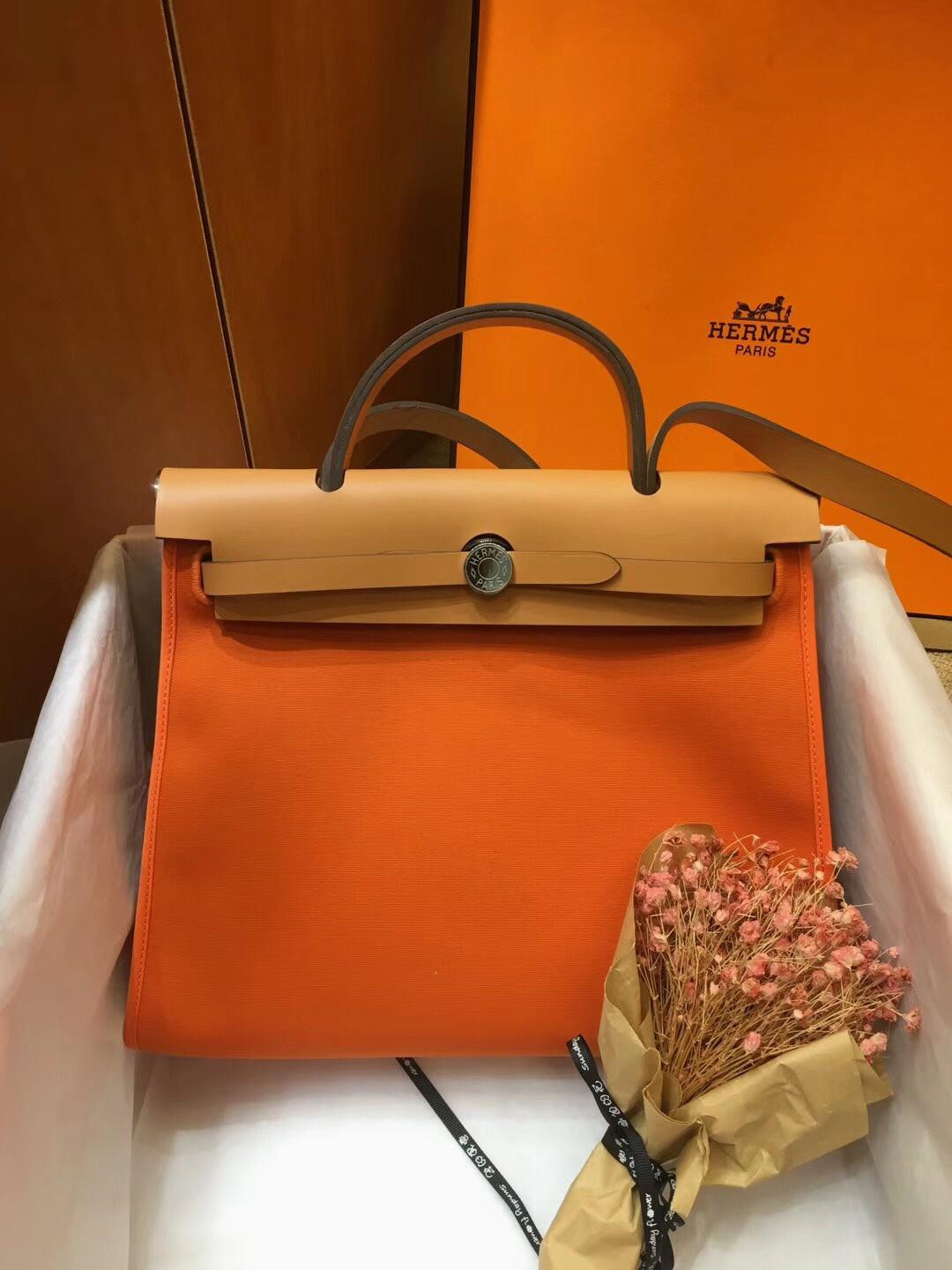 HOT SALE HERMES HERBAG 31CM ALL HANDMADE