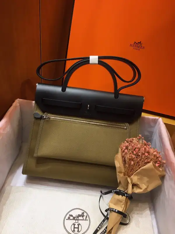 HERMES HERBAG 31CM ALL HANDMADE