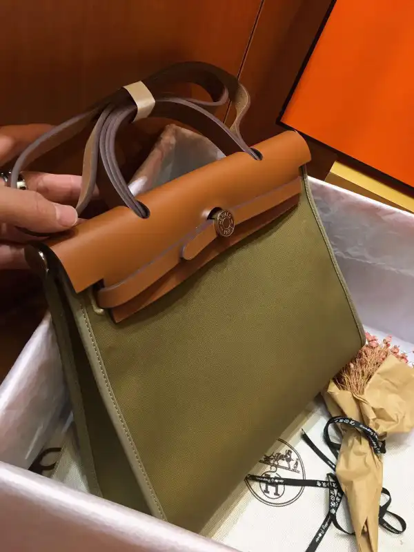 First bag ru HERMES HERBAG 31CM ALL HANDMADE